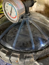 Pool filter inspection chamber: Clear