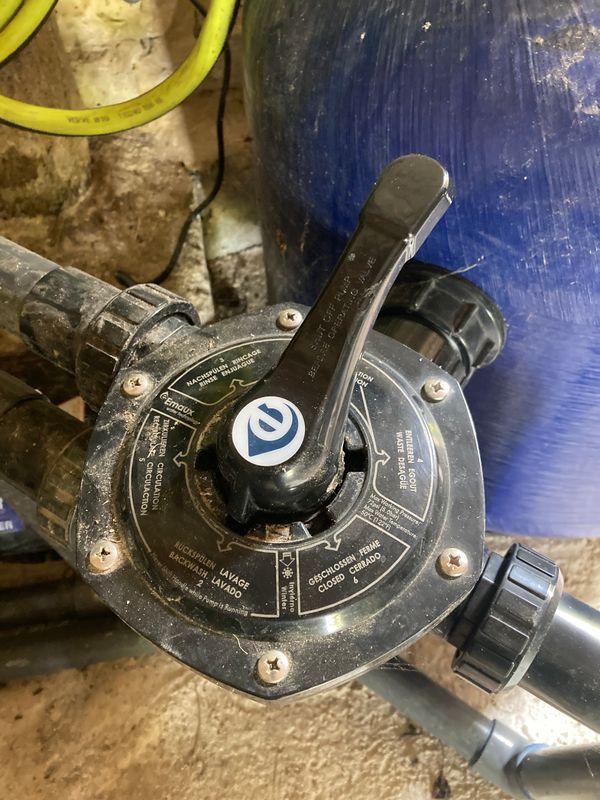 Pool filter selector: Backwash